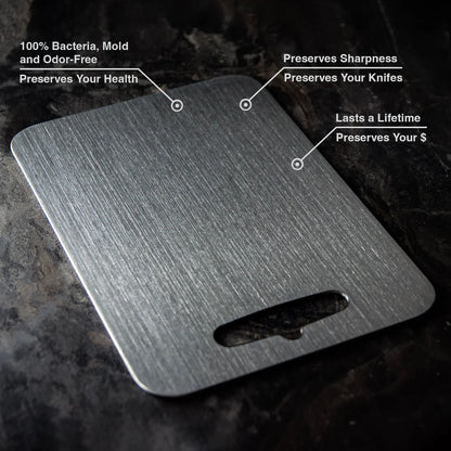 TitanBoard™ - 100% Pure Titanium Cutting Board