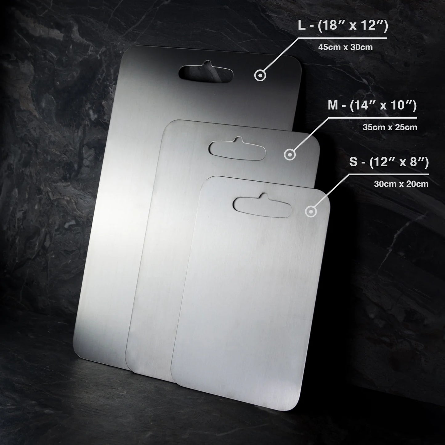 TitanBoard™ - 100% Pure Titanium Cutting Board